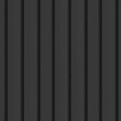 Dettaglio doga 3D Legno in MDF Black – 119x16x2750 mm
