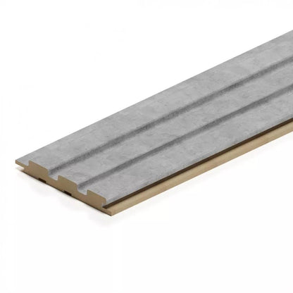 Doga 3D Legno in MDF Grigio Chicago – 119x16x2750 mm