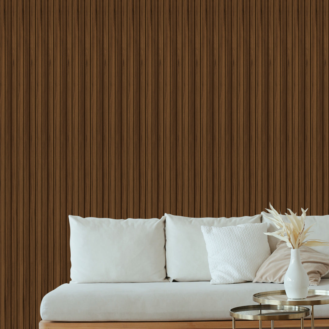 Parete con doghe 3D Legno in MDF Catania